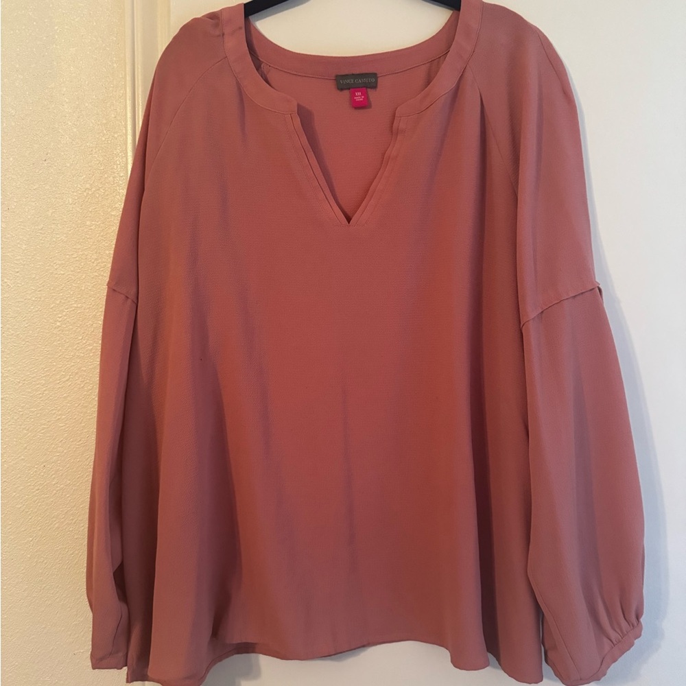 Vince Camuto Coral Balloon Sleeve Blouse Relaxed Fit